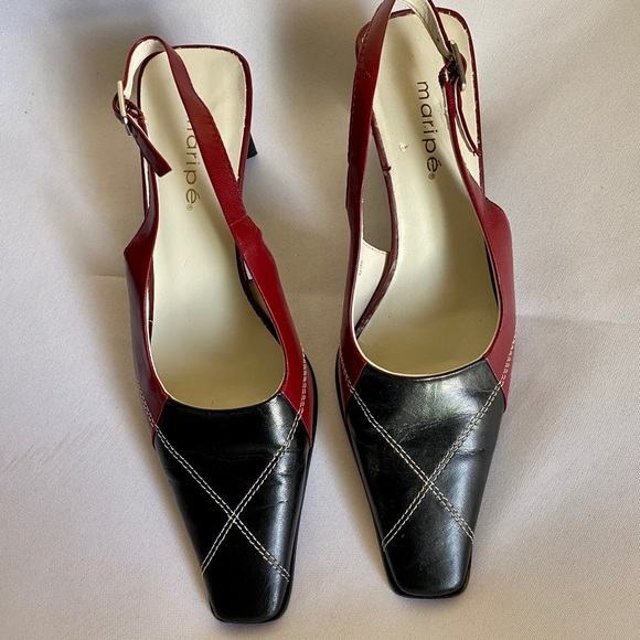 Maripe Shoes - 3/$20 NWOB Maripe Black/Red Square Toe Pumps 6.5
